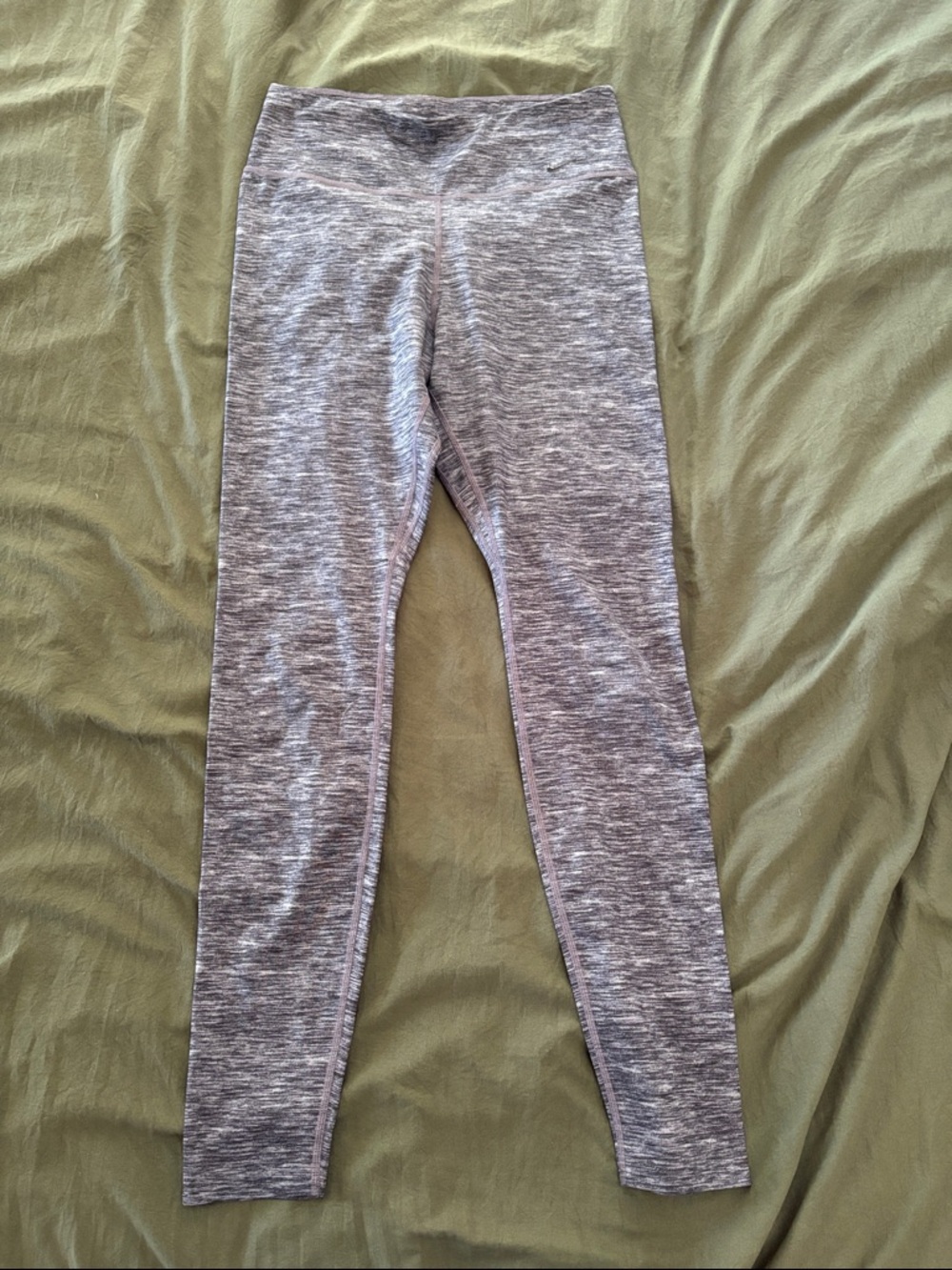 Nike Girls Heather Gray Stretch Leggings